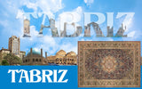 13429 - Tabriz Persian Hand-knotted Authentic/Traditional Carpet/Rug Silk-made/ Size: 9'11" x 6'7"