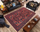 14687 - Khal Mohammad Afghan Hand-Knotted Authentic/Traditional/Carpet/Rug/ Size: 10'0" x 6'6"