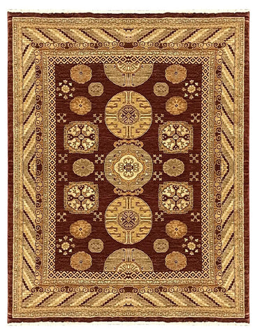 14697 - Chobi Ziegler Afghan Hand-knotted Contemporary/Modern Carpet/Rug/ Size: 9'2" x 7'11"/ 279cm x 241cm