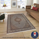15023 - Tabriz Persian Hand-Knotted Authentic/Traditional Carpet/Rug Silk-made Signed-piece/ Size: 10'1" x 6'7"/ 308cm x 201cm