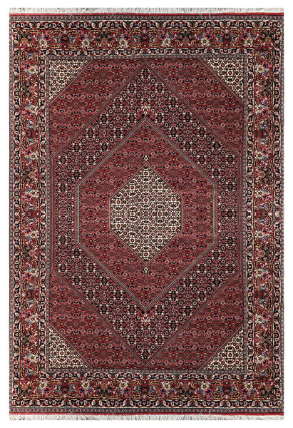 15044 - Bidjar Persian Hand-knotted Authentic/Traditional Carpet/Rug/ Size: 9'9" x 6'10"/ 297cm x 208cm