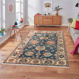 15069 - Royal Chobi Ziegler Afghan Hand-Knotted Contemporary/Modern Carpet/Rug/ Size: 9'6" x 6'3"/ 290cm x 191cm
