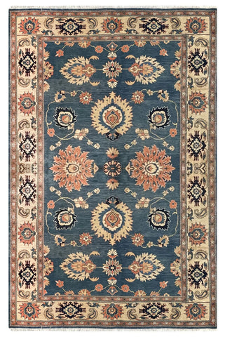 15069 - Royal Chobi Ziegler Afghan Hand-Knotted Contemporary/Modern Carpet/Rug/ Size: 9'6" x 6'3"/ 290cm x 191cm