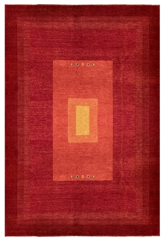 15080 - Lori Persian Hand-knotted Authentic/Nomadic/Tribal Gabbeh / Size: 9'6" x 6'9"/ 290cm x 206cm