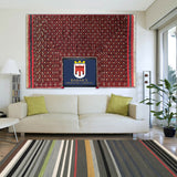 15135- AntiqueTurkmen Hand-knotted/Handmade Persian Rug/Carpet Tribal/Nomadic Authentic/ Size: 9'2''x 6'3''/ 279cm x 191cm