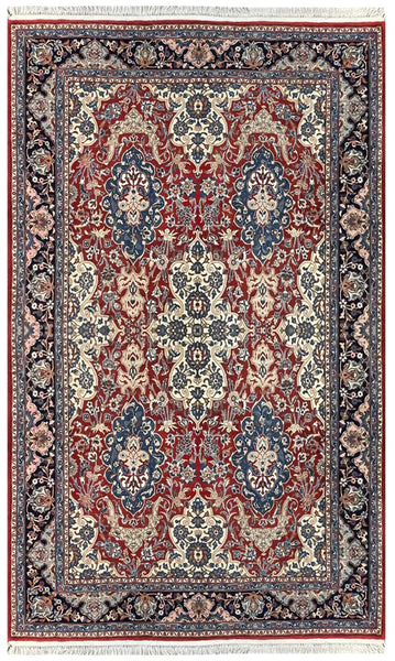 15274-Sarough Hand-Knotted/Handmade Persian Rug/Carpet Traditional Authentic/ Size: 9'5"x 6'10"/ 287cm x 208cm