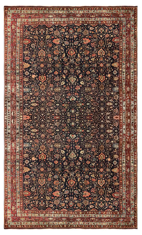 15670-Antique Bidjar Hand-Knotted/Handmade Persian Rug/Carpet Traditional Authentic/ Size: 16'4'' x 9'7''/ 498cm x 292cm
