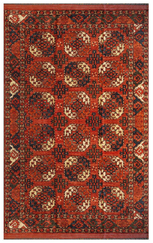 16244-Khal Mohammad Hand-Knotted/Handmade Afghan Rug/Carpet Traditional/Authentic/ Size: 9'9" x 6'9"/ 297cm x 206cm