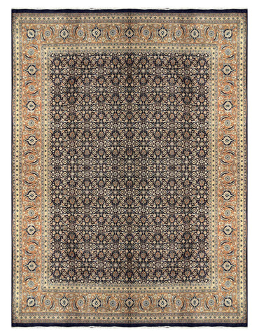 16618-Tabriz Hand-Knotted/Handmade Persian Rug/Carpet Traditional/Authentic/ Size: 13'2" x 9'9"/ 401cm x 297cm