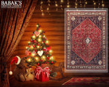 16767 - Abadeh Hand-Knotted/Handmade Persian  Rug/Carpet Traditional/Authentic/ Size: 9'10" x 6'6"/ 300cm x 198cm
