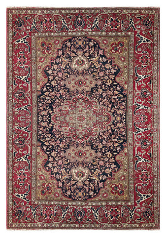 18113 - Sarough Antique (1920-1930)Hand-Knotted/Handmade Persian Rug/Carpet Traditional Authentic/ Size: 6'0" x 4'10"/ 183cm x 147cm