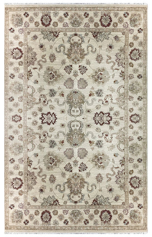18185 - Chobi Ziegler Hand-Knotted/Handmade Afghan Rug/Carpet Traditional/Authentic/Size: 9'6" x 6'0"/ 290cm x 183cm