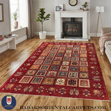 19275-Chobi Ziegler Hand-Knotted/Handmade Afghan Rug/Carpet Tribal/Nomadic Authentic 9'6" x 6'10"/ 290cm x 208cm