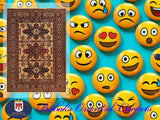 19386-Royal Shirvan Handmade/Hand-knotted Afghan Rug/Carpet Tribal/Nomadic Authentic/ Size: 6'8" x 4'8"/ 203cm x 142cm