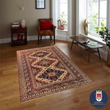 19398- Royal Shirvan Hand-Knotted/Handmade Azerbaijan Rug/Carpet Tribal/Nomadic Authentic/ Size: 8'3" x 5'8"