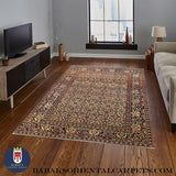 19423-Tehran Antique 1880 Hand-Knotted/Handmade Persian Rug/Carpet Traditional Authentic/ Size: 7'0"x 4'10" / 213cm x 147cm