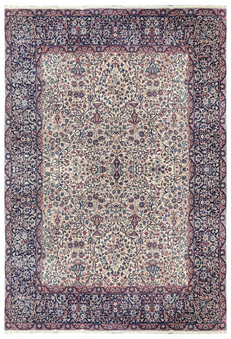 19789 - Antique Kerman 1930-1940 Hand-Knotted/Handmade Persian Rug/Carpet Traditional/Authentic/ Size: 11'7" x 9'0"/ 353cm x 274cm