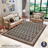 19994-Ghom Hand-knotted/Handmade Persian Rug/Carpet Traditional Authentic/ Size: 10'2" x 7'11"/ 310cm x 241cm