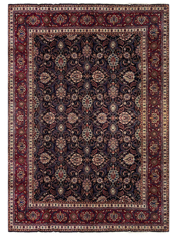 20353-Mashad Hand-Knotted/Handmade Persian Rug/Carpet Traditional Authentic/ Size: 12'5" x 9'9"/ 379cm x 297cm