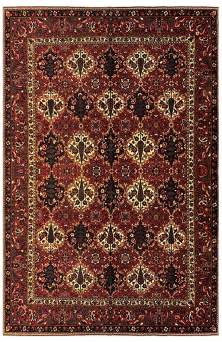 20354 - Bakhtiar Hand-Knotted/Handmade Persian Rug/Carpet Traditional Authentic/ Size :10'1" x 6'8"/ 307cm x 203cm