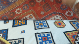 20882-Antique Kazak Handmade/Hand-Knotted Russian Rug/Carpet Tribal/Nomadic Authentic/ Size: 7’4” x 4’11”/ 224cm x 150cm