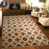 21521-Kazak Handmade/Hand-Knotted Afghan Rug/Carpet Tribal/Nomadic Authentic/ Size: 9'11" x 6'4"/ 302cm x 193cm