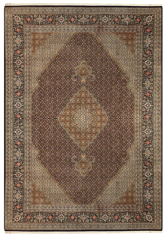 22096 - Tabriz Handmade/Hand-Knotted Persian Rug/Traditional/Carpet Authentic/Size/: 9'8" x 6'5"/ 295cm x 196cm