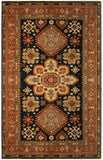 22462 - Royal Kazak Hand-Knotted/Handmade Afghan Tribal/Nomadic Authentic/Size: 6'9" x 4'9"/ 206cm x 145cm
