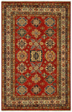 22468 -Royal Kazak Hand-Knotted/Handmade Afghan Tribal/Nomadic Authentic/Size: 6'6" x 4'11"/ 198cm x 150cm