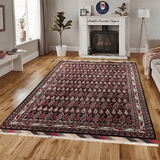 22583-Sarough Hand-Knotted/Handmade Persian Rug/Carpet Traditional Authentic/ Size: 9'6"x 6'7"/ 290cm x 201cm