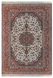22605-Isfahan (circa 1960 Seirafian)/Hand-Knotted/Handmade Persian Rug/Carpet Traditional Authentic/ Size: 11'0" x 7'0"