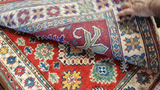 22789 - Kazak Afghan Hand-knotted Contemporary/Nomadic/Tribal Carpet/Rug/Size: 3'1" x 1'11"