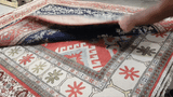 24334- Kashan Handmade/Hand-Knotted Persian Rug/ Traditional Carpet Authentic/ Size: 6'9" x 4'8"