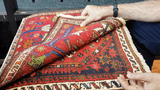 24394-Ghashgai Hand-Knotted/Handmade Persian Rug/Carpet Tribal/Nomadic Authentic/Size: 1'8" x 1'9"