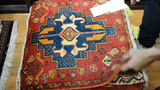 24435-Ghashgai Hand-Knotted/Handmade Persian Rug/Carpet Tribal/ Nomadic/Authentic/Size: 2'0" x 2'0"