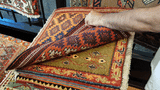 24455-Ghashgai Hand-Knotted/Handmade Persian Rug/Carpet Tribal/ Nomadic  Authentic/Size: 1'10" x 1'11"