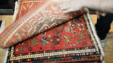 24478-Ghashgai Hand-Knotted/Handmade Persian Rug/Carpet Tribal/ Nomadic Authentic/Size: 1'8" x 1'10"