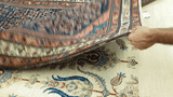 24831-Hamadan Antique(1920-1930) Hand-Knotted/Handmade Persian Rug/Carpet Traditional Authentic/ Size: 6'8" x 4'9"/203cm x 145cm
