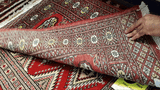 25062-Bokhara Hand-Knotted/Handmade Pakistani Rug/Carpet Tribal/Nomadic Authentic/ Size: 2'11" x 2'2"/89cm x 66cm