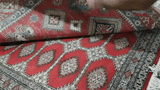 25215-Kazak Hand-Knotted/Handmade Afghan Rug/Carpet Tribal/Nomadic Authentic/ Size: 6’5” x 4’10”/96cm x 147cm