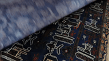 25650-Hamadan Hand-Knotted/Handmade Persian Rug/Carpet Traditional Authentic/ Size: 7'0" x 4'4"/213cm x 132cm