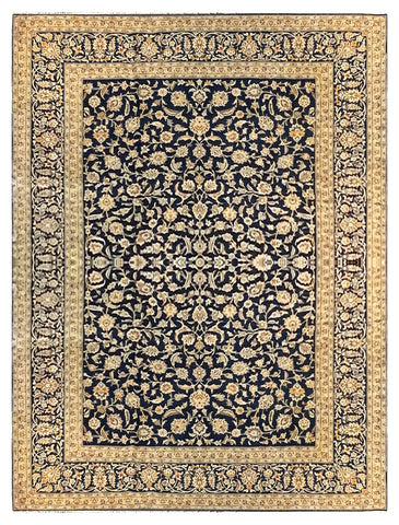 25795-Kashan Hand-Knotted/Handmade Persian Rug/Carpet Traditional/Authentic/Size: 13'10" x 10'8"/422cm x 325cm