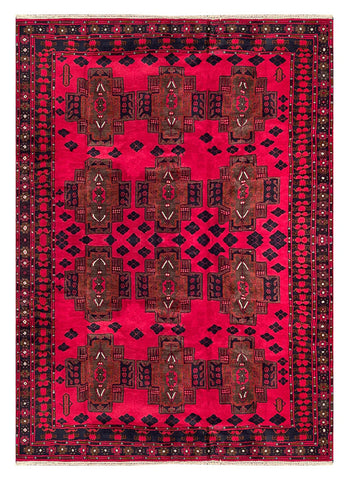 25827-Balutch Hand-Knotted/Handmade Persian Rug/Carpet Tribal/Nomadic Authentic/ Size: 9'7" x 6'9"/292cm x 206cm