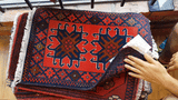 26204 - Khal Mohammad Afghan Hand-Knotted Authentic/Traditional/Rug/Size: 2'0" x 1'3"/61cm x 38cm