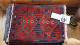26365- Khal Mohammad Afghan Hand-Knotted Authentic/Traditional/Rug/Size: 1'8" x 1'3"/51cm x 38cm