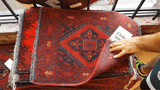 26424 - Khal Mohammad Afghan Hand-Knotted Authentic/Traditional/Rug/Size: 1'9" x 1'4"/53cm x 41cm