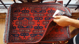 26439 - Khal Mohammad Afghan Hand-Knotted Authentic/Traditional/Rug/Size: 2'0" x 1'3"/61cm x 38cm