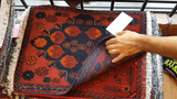 26445 - Khal Mohammad Afghan Hand-Knotted Authentic/Traditional/Rug/Size: 2'0" x 1'4"/61cm x 41cm