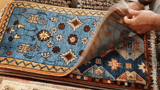 26482-Chobi Ziegler Hand-Knotted/Handmade Afghan Rug/Carpet Modern Authentic/Size: 3'1" x 1'6"/94cm x 46cm