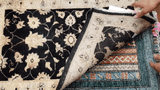 26519-Chobi Ziegler Hand-Knotted/Handmade Afghan Rug/Carpet Modern Authentic/Size: 3'1" x 2'0"/94cm x 61cm